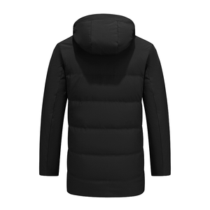 Chaqueta de plumón de pato blanco para hombre 2021, abrigo de invierno cálido y resistente al frío con capucha para hombres de mediana edad - Product Image 2