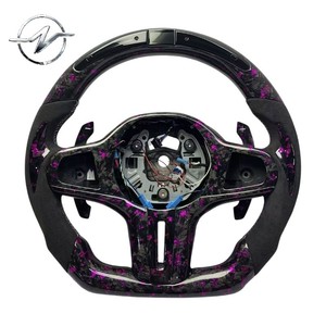 Volante Sportivo Personalizzato a 3 Razze da 35mm in Pelle e Fibra di Carbonio Marca YZ, Colori Personalizzabili per G80 <span class=keywords><strong>G20</strong></span> <span class=keywords><strong>G30</strong></span> - Product Image 3