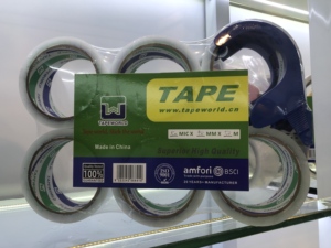 <span class=keywords><strong>เทป</strong></span>พันพัสดุ TAPEWORLD แบบหนาพิเศษ 6 ม้วน สีใส หนา 2 มิล ขนาด 1.88 นิ้ว x 60 หลา แข็งแรงพิเศษ สำหรับบรรจุภัณฑ์และการขนส่ง - Product Image 1