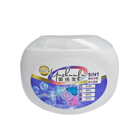 50 capsules de lessive concentrée 5-en-1, parfum floral fruité longue durée, soin des vêtements, fabricant d'origine