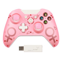 Manette de jeu ergonomique sans fil 2,4 GHz avec bouton Turbo, prise casque, moteur de vibration et détection de mouvement six axes pour PC