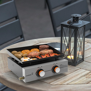 Stainless Steel Gas Grill Oven Enamel Griddle Propane Natural Gas Commercial Outdoor Cooking Equipment - Product Image 1