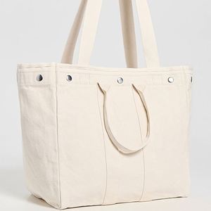 Women's Large Waterproof Cotton Canvas <b>Weekender</b> Tote <b>Bag</b> Durable Handmade Shoulder Handbags Snap Closure Custom Logo Winter - Product Image 5