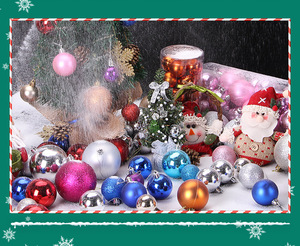24pcs Mini boules de Noël incassables en PVC 3cm 4cm 5cm 6cm 8cm 10cm pour ornement suspendu d'<span class=keywords><strong>arbre</strong></span> de Noël - Product Image 6