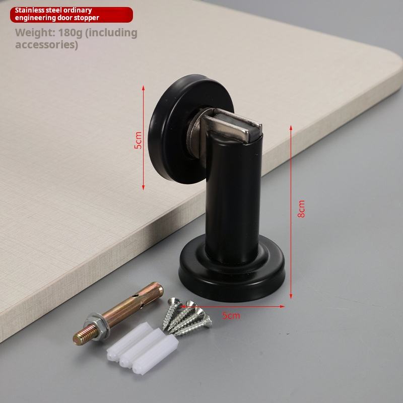 สีดำธรรมดา (บรรจุกล่อง + สกรู)