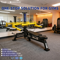 Machines à charge libre en acier robuste, équipement de fitness commercial pour salle de sport, ensemble complet d'équipement de musculation 3 en 1 (bench press, chest press)