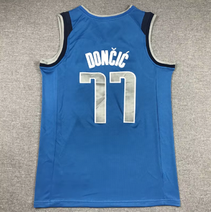 Sıcak yeni sezon yamalar nakış hızlı kuru yumuşak örgü Kyrie Irving 2 Luka don77 77 erkekler özel giyim basketbol gömlek forması - Product Image 6