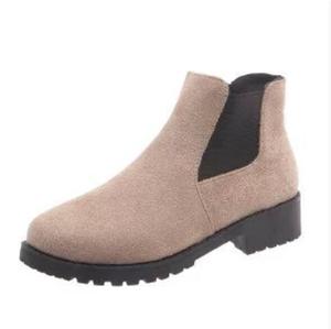 Automne europé<span class=keywords><strong>en</strong></span> américain nouveau style britannique unique imprimé léopard pour bottes <span class=keywords><strong>Martin</strong></span> bottines à talons bas pour femmes - Product Image 5