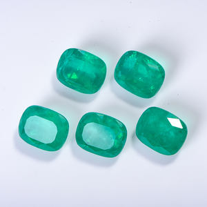 แก้วอัญมณี Paraiba ทรงสี่เหลี่ยมอัญมณีทรงเหลี่ยมขนาด6*8ชิ้นทำจากแก้วอัญมณีหลวมจากห้องปฏิบัติการคุณภาพสูง - Product Image 1