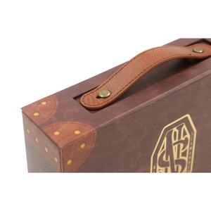 Boîte en papier rigide de luxe avec poignée, boîte en papier type valise pour jouets, papeterie, cadeaux - Product Image 2