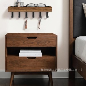 Wooden Key Rack Wall Mounted Entryway Storage <b>Shelf</b> Multi Functional Rectangle Shape With <b>Hooks</b> For Home Organization - Product Image 5