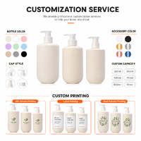 Bouteilles à pompe créatives en PET grande capacité en stock, contenants vides de 1000 ml pour shampoing, gel douche, lotion et après-shampoing