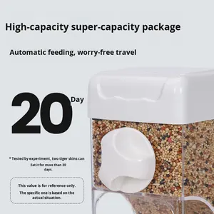 Pengumpan gantung magnetik otomatis ramah lingkungan Parrot untuk <span class=keywords><strong>Cockatiels</strong></span> kotak makanan tahan percikan pemisah sekam besar - Product Image 2