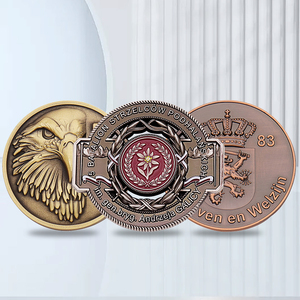 Pièce de monnaie commémorative en métal moulé sous pression, design 3D personnalisé <span class=keywords><strong>double</strong></span> face, gravure et placage pour défis personnalisés - Product Image 1