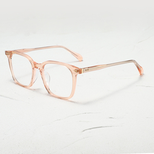 Monturas de gafas rectangulares transparentes con montura completa, color sólido, anti-UV, ligeras, para adultos, uso diario, unisex - Product Image 4