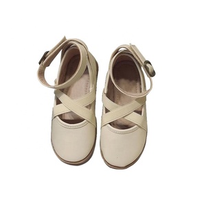 In Pelle di danza Balletto Croce Elastico bambini genuino scarpe di Cuoio Delle Ragazze di Balletto Pattini di vestito - Product Image 6