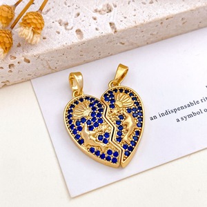 <span class=keywords><strong>BD</strong></span>-D948 Accessoires de la Saint-Valentin à la mode Pendentif en diamant en forme de cœur magnétique Pendentif d'amitié pour couple pour femmes et hommes - Product Image 6