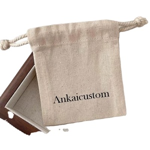 Sac à chaussures en coton mousseline personnalisé de haute qualité avec impression sérigraphique promotionnelle - Product Image 1