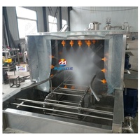 Machine de nettoyage de plateau d'oeufs à effet de lavage élevé à angle de nettoyage réglable
