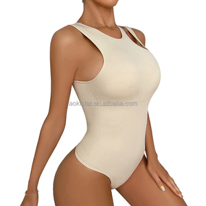 <span class=keywords><strong>Body</strong></span> modellante <span class=keywords><strong>monospalla</strong></span> senza maniche con scollo obliquo, senza schienale, sexy, slim-fit, contenitivo, traspirante, alla moda, imbottito e senza cuciture - Product Image 4