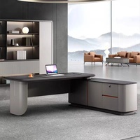 Escritorio Ejecutivo Ajustable Premium con Detalles en Contraste para Oficina Moderna en Casa y Espacios de Trabajo Gerenciales