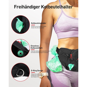 Practical Lightweight Belt Bag Waist Bags for Dog Walking Dog Training Food Bag with Waste Bag Dispenser <strong>Bum</strong> Bag with Treat Bag - Product Image 5