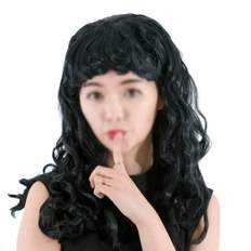 Perruque Ware PW-SA Black Bang Wave pour Party Performance Unique Prop - Product Image 1