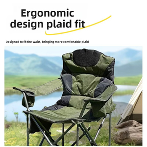 Silla de Jardín Plegable Portátil y Resistente de Diseño Moderno con Marco de Acero en Forma de Luna y Asiento Acolchado de Tela Oxford 600D de <span class=keywords><strong>Aoshi</strong></span> - Product Image 2
