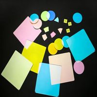 Verre Dichroïque Résistant à la Chaleur de Haute Qualité 0,3 mm 0,5 mm 1,0 mm en Gros, Lentille en Verre Gobo pour Lampes LED