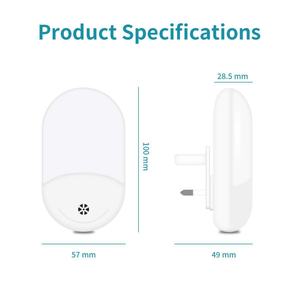 Lámpara Nocturna LED RGB con Sensor de Luz Inteligente, Enchufe de Pared para EE. UU., Reino Unido y UE, 110v 220V, Mini Luces RGB Atenuables para Niños - Product Image 2