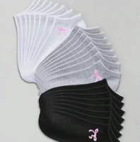 Chaussettes courtes décontractées d'été pour femmes, respirantes, multicolores, mignonnes, tricotées, avec fonction antibactérienne, jetables