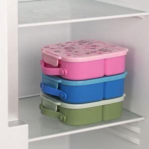 Customized Kids Lunch Bento Box With 3 Compartments Lunch Box Containers for School New Plastic Bento Lunch Box With Dividers - Product Image 5