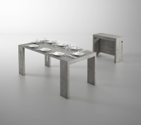 Table à manger moderne de luxe italienne, design en bois, extensible et pliable, pour salon, appartement, avec pieds réglables, vente flash