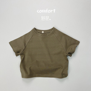 Phong Cách Mùa Hè Cơ Bản Trẻ Em Phương Tây Của Quần Áo Chàng Trai Và Cô Gái Ngắn Tay Sọc T-Shirt Tinh Khiết Cotton T-Shirt Hàng Đầu - Product Image 6