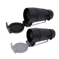 Prise de remorque PVC 2 broches 12V étanche, accessoires de remorque pour véhicules agricoles, vente chaude
