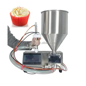 Kek krem dolgu yatırma makinesi Mini çörek kek dolum ekipmanları makinesi