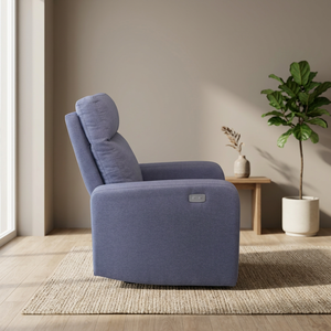 Modern Fabric Electric Recliner <b>sofa</b> Power Recliner Chair Fabric Living Room Recliner One Seat Powered Tilting Lounge Armchair - Product Image 3