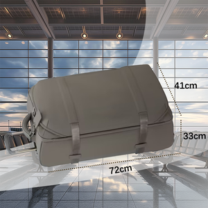 Reistas met schoenencompartiment, waterdicht, groot, met stille wielen, zachte handgreep en slot voor zakenreizen - Product Image 6