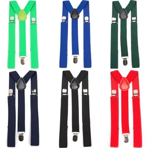 <span class=keywords><strong>Tirantes</strong></span> Elásticos de Color Sólido para Hombre, Ajustables <span class=keywords><strong>con</strong></span> Correas, Sin Hebilla, para <span class=keywords><strong>Traje</strong></span> de Boda, Falda, Accesorio de Moda, Regalo - Product Image 3