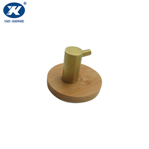 Ganchos de <span class=keywords><strong>Pared</strong></span> Autoadhesivos Resistentes de Bambú y Acero Inoxidable para Toallas y Abrigos, para Entrada, Hotel, Gimnasio, Baño - Product Image 6