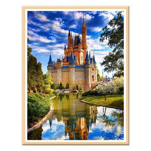 Taladro completo 5D pintura de diamantes para adultos venta al por mayor DIY bordado de diamantes de imitación Kit de punto de cruz mosaico para decoración del hogar Castillo - Product Image 4