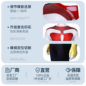 Costume da <span class=keywords><strong>Cosplay</strong></span> di Mark Grayson dell'Anime Invincible, Travestimento da Supereroe Maschile Omni-man Atom Eve per Halloween e Carnevale - Product Image 2