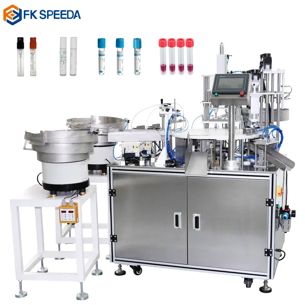 Professional Manufacturer Small Vial Capping 15ml/20ml/30ml/50ml/100ml/ Vaccine filling machine for vacuum blood collection tube
