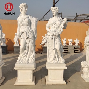 Statue delle Quattro Stagioni in Marmo Bianco Scolpito in <span class=keywords><strong>Pietra</strong></span> dell'Antica Grecia - Product Image 5