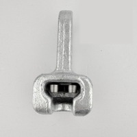 Raccord isolant pour ligne électrique IEC, type WS, en acier galvanisé à chaud, avec œillet sphérique et cavité, moulé en moule permanent