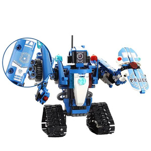 Cada Bộ Gạch Xe Tăng Chiến Đấu Chữa Cháy + Robot Polly C51049W Tự Làm Khối Xây Dựng Điều Khiển Từ Xa 2 Trong 1 2.4G Đồ Chơi Xe Hơi - Product Image 3