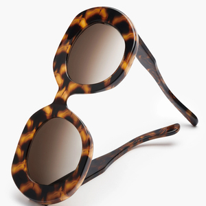 Fabricante de Gafas de Sol Personalizadas, Gafas de Sol Redondas para Hombre, Gafas de Sol Polarizadas de Acetato de Diseño de Lujo 2026 - Product Image 3