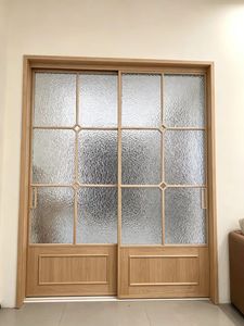 Portes pour maisons, grille intérieure en alliage d'aluminium, porte vitrée - Product Image 3