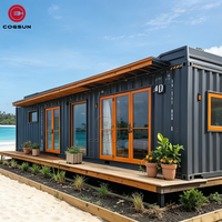 Cogsun – Maison mobile de luxe préfabriquée en acier pour usage commercial, vente en gros