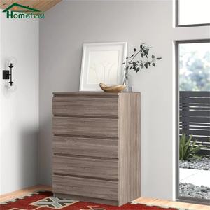 Modern Design Wooden <strong>Chest</strong> <strong>of</strong> <strong>Drawers</strong> Bedroom Living Room Hotel Office Storage Tall <strong>Thin</strong> 5 <strong>Drawer</strong> File Cabinet - Product Image 2